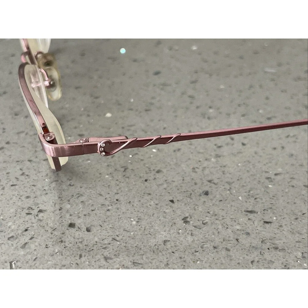 Candie’s C Sandra PK Pink 49-16-130 Metal Eyeglasses Frames ONLY Rectangle